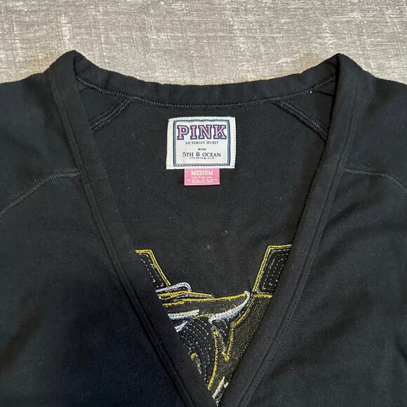 VS PINK x 5th & Ocean Missouri Tigers Cardigan M Sequin Bling Mizzou Logo NCAA - Picture 9 of 9